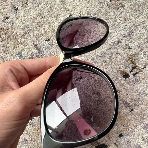 Y2K Balmain Black And Cream Sunglasses, BL2102 - Picture 10 of 11